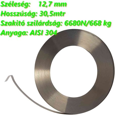 Acél Pántoló Szalag 12,7mm/30,5mtr