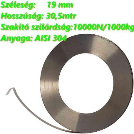 Acél Pántoló Szalag 19mm/30,5mtr