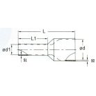 Szigetelt Érvéghüvely  (2.5 mm² x 10 mm) CB-025010