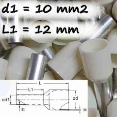 Szigetelt Érvéghüvely  (10 mm² x12 mm) CB-100012