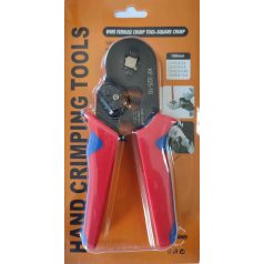 Krimpelő fogó (Négyszög forma, 0,25mm2-10mm2) KF-025-10