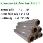 Csomagoló sztreccs fólia 500mm széles, 1kg-os, 23my, natúr ,75 mtr