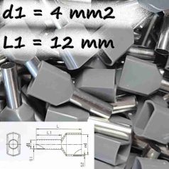 szigetelt iker érvéghüvely