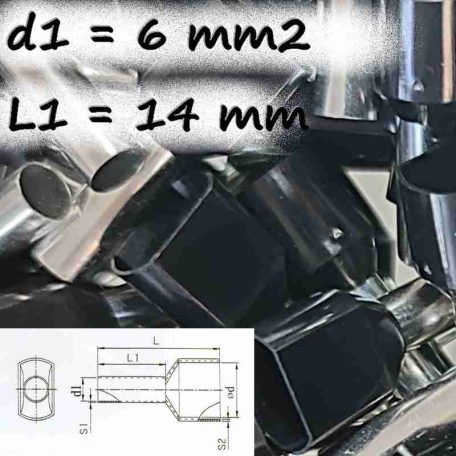 szigetelt iker érvéghüvely