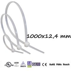 Gyorskötöző,Kábelkötegelő (1000x12.4 mm ,Natúr )