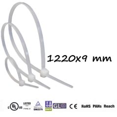 Gyorskötöző,Kábelkötegelő (1220x9 mm ,Natúr )