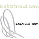 Kábelkötegelő 150x2,5 mm, natúr