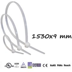 Gyorskötöző,Kábelkötegelő (1530x9 mm ,Natúr )