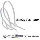 Gyorskötöző,Kábelkötegelő (300x7.6 mm, Natúr )