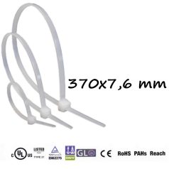 Gyorskötöző,Kábelkötegelő (370x7.6 mm, Natúr )