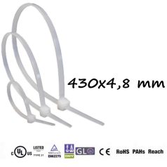  Gyorskötözö,Kábelkötegelő (430x4.8 mm, Natúr )