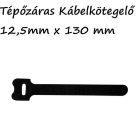 Tépőzáras kábelkötegelő 12.5x130 Fekete