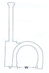 Szegelhető Kábel Bilincs (8 mm) CR-8 Szegelhető Kábel Bilincs (8 mm) CR-8