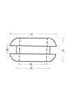 Vezeték védő gumi gyűrű lemezhez ( 4.8 mm ) DH-08 Vezeték védő gumi gyűrű lemezhez ( 4.8 mm ) DH-08