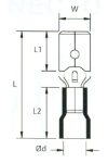 Szigetelt Csúszósaru Csap 6.3 X ( 0,5 ~ 1,5 mm2 ) VD_1-6-3M Szigetelt Csúszósaru Csap 6.3 X ( 0,5 ~ 1,5 mm2 ) VD_1-6-3M